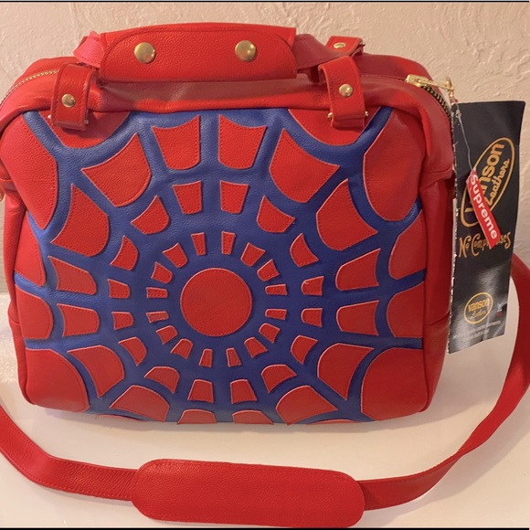 SUPREME x VANSON LEATHER–SPIDER WEB BAG - DISCONTINUED - Picture 6 of 12